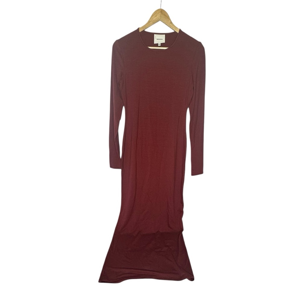 MWOT Reformation Tommie Long Sleeve Stretch Dress in Chianti m - Picture 3 of 9